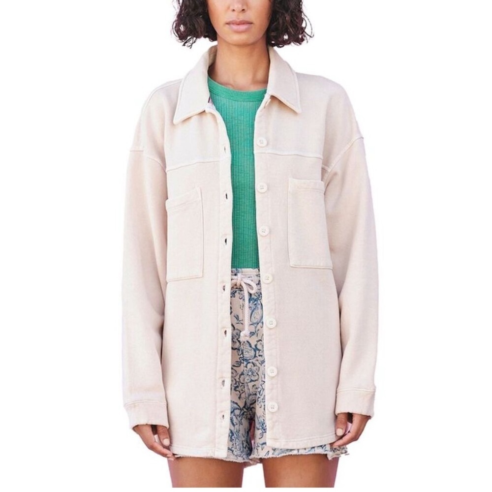 SUNDRY Anthropologie Oversized Shacket size 1 SMALL 4-6